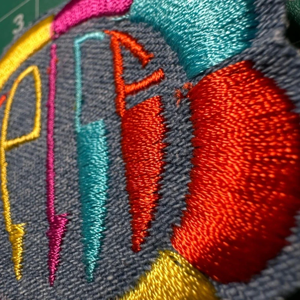 Groovy Flower‎ Power Patch, 70s Iron On, Retro Festival Patch, Y2K Psychedelic